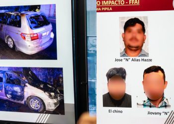 Vagoneta calcinada en la colonia El Pípila: detienen a tres presuntos implicados