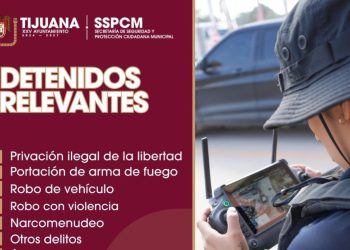 Asegura Policía Municipal de Tijuana a 226 personas en operativos de febrero 2026