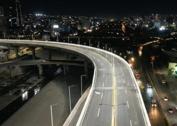 Foto Aérea del segundo tramo del Viaducto Elevado